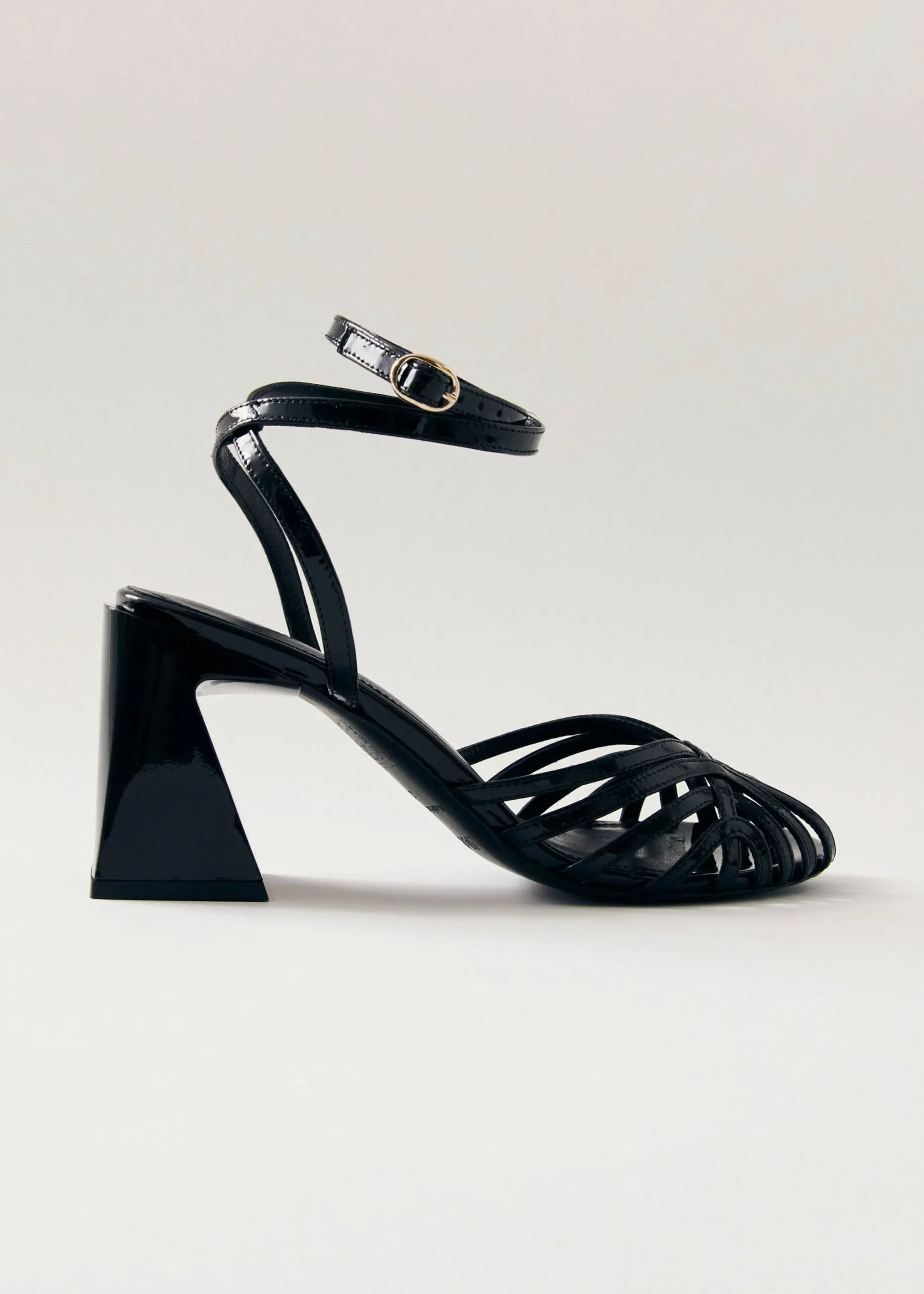 Jessa Onix Sandalias De Cuero Negro