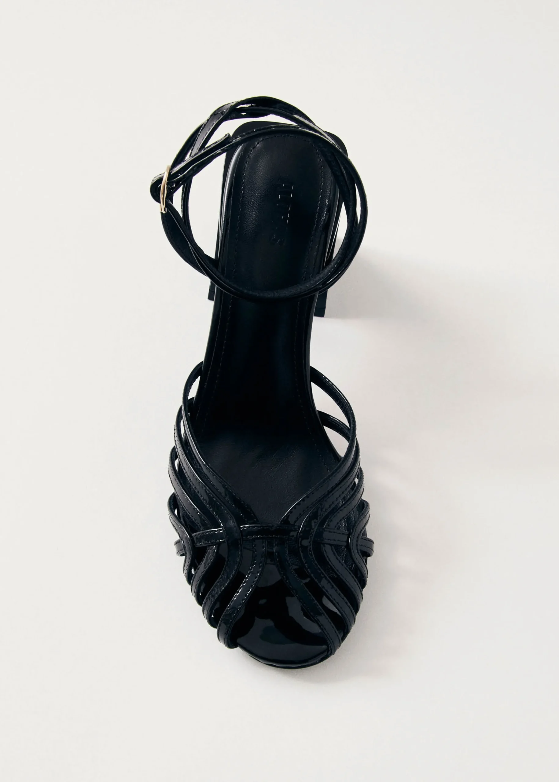 Jessa Onix Sandalias De Cuero Negro