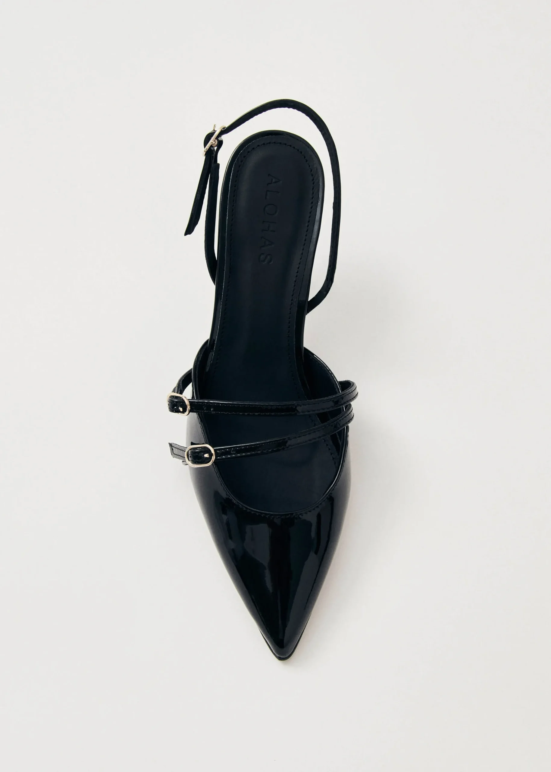 Joelle Onix Tacones De Cuero Negro