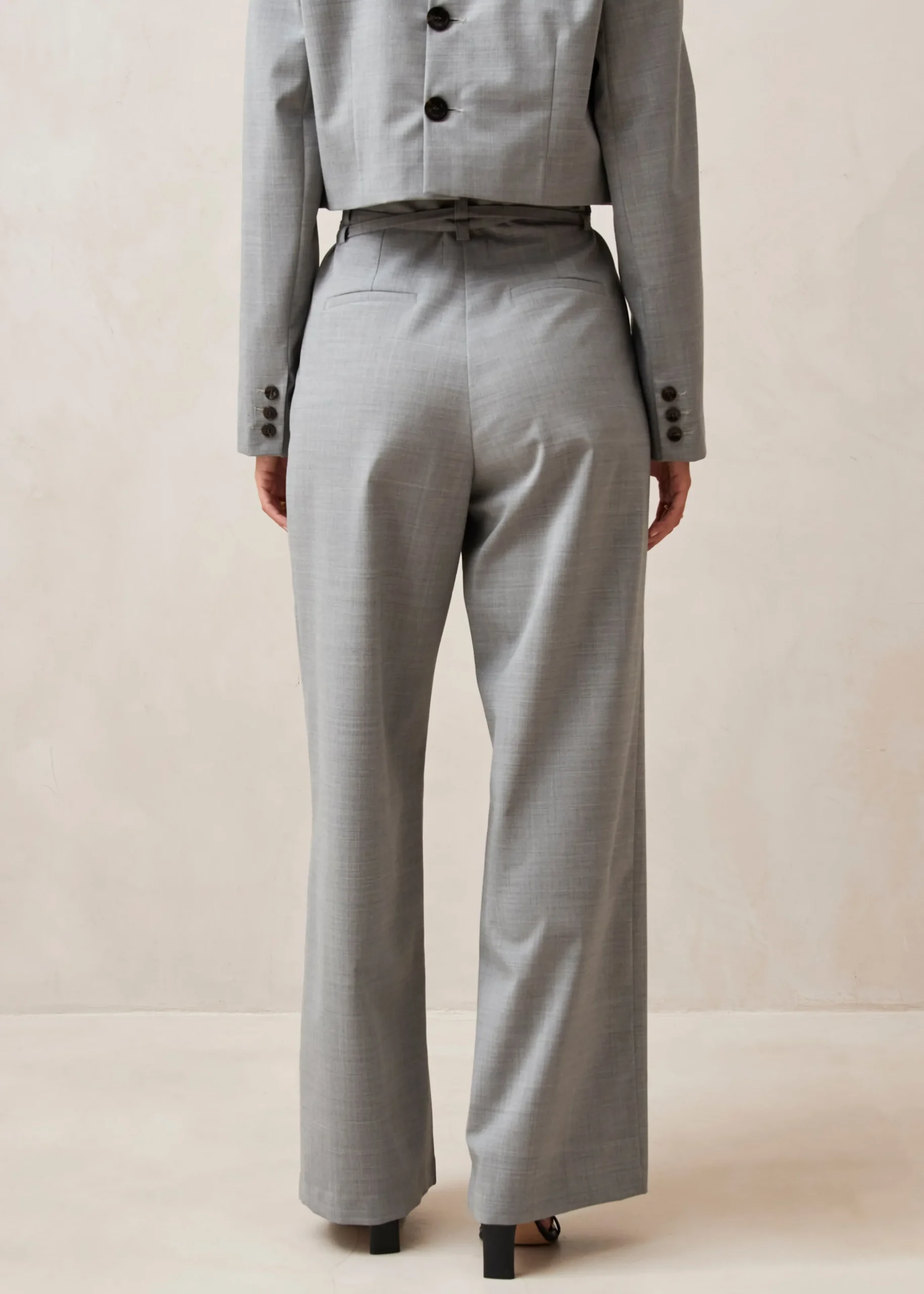 Kathy - Pantalones De Lana Grises