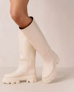 Katiuska - Botas Blancas De Piel