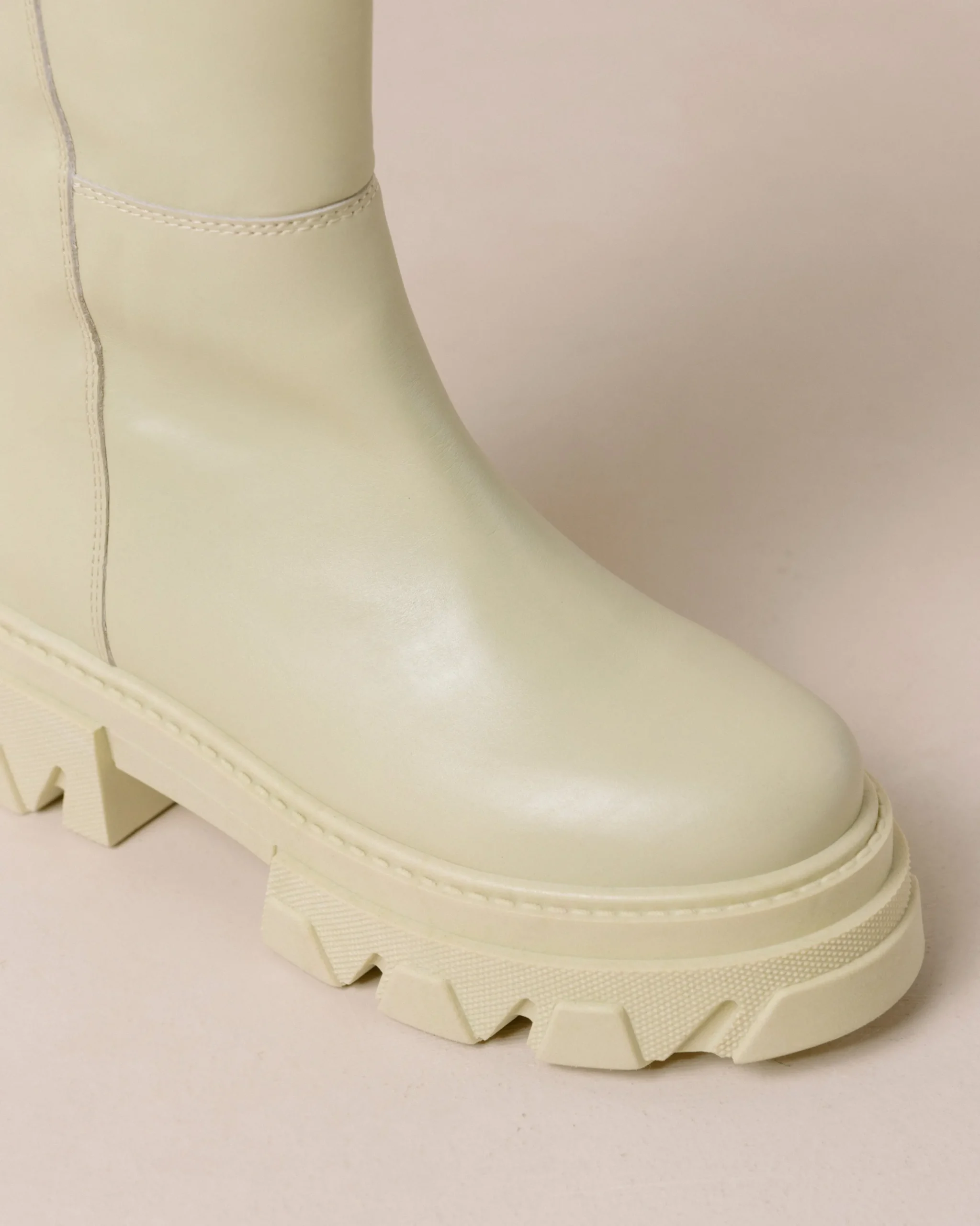 Katiuska - Botas Verde Claro De Piel