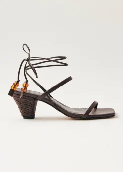 Kizzi Sandalias De Cuero Marrón