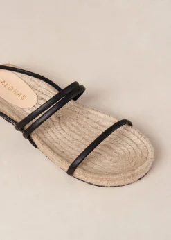 Leone Alli - Sandalias De Doble Tira En Crema