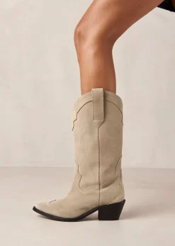 Liberty - Botas Cowboy De Ante Beige