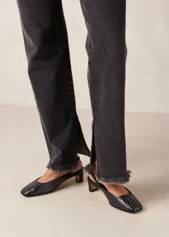 Lindy - Tacones De Cuero Negro