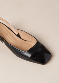 Lindy Bliss Tacones De Cuero Negro