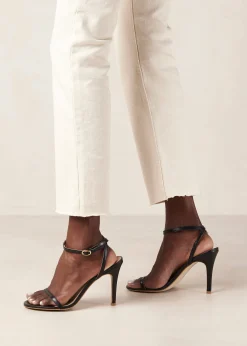 Lorelei - Sandalias Negras De Piel