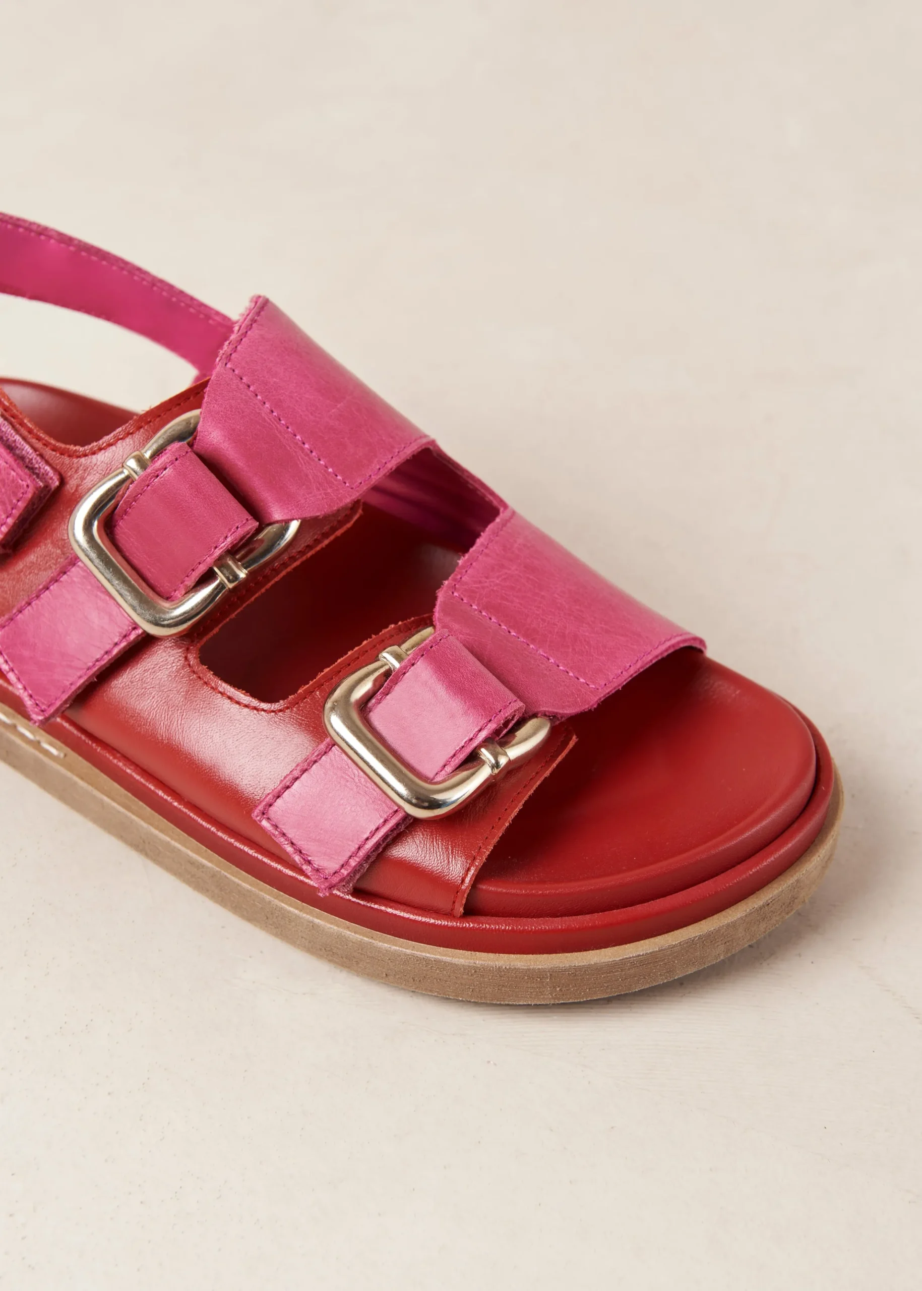 Lorena - Sandalias Negras De Cuero Vegano