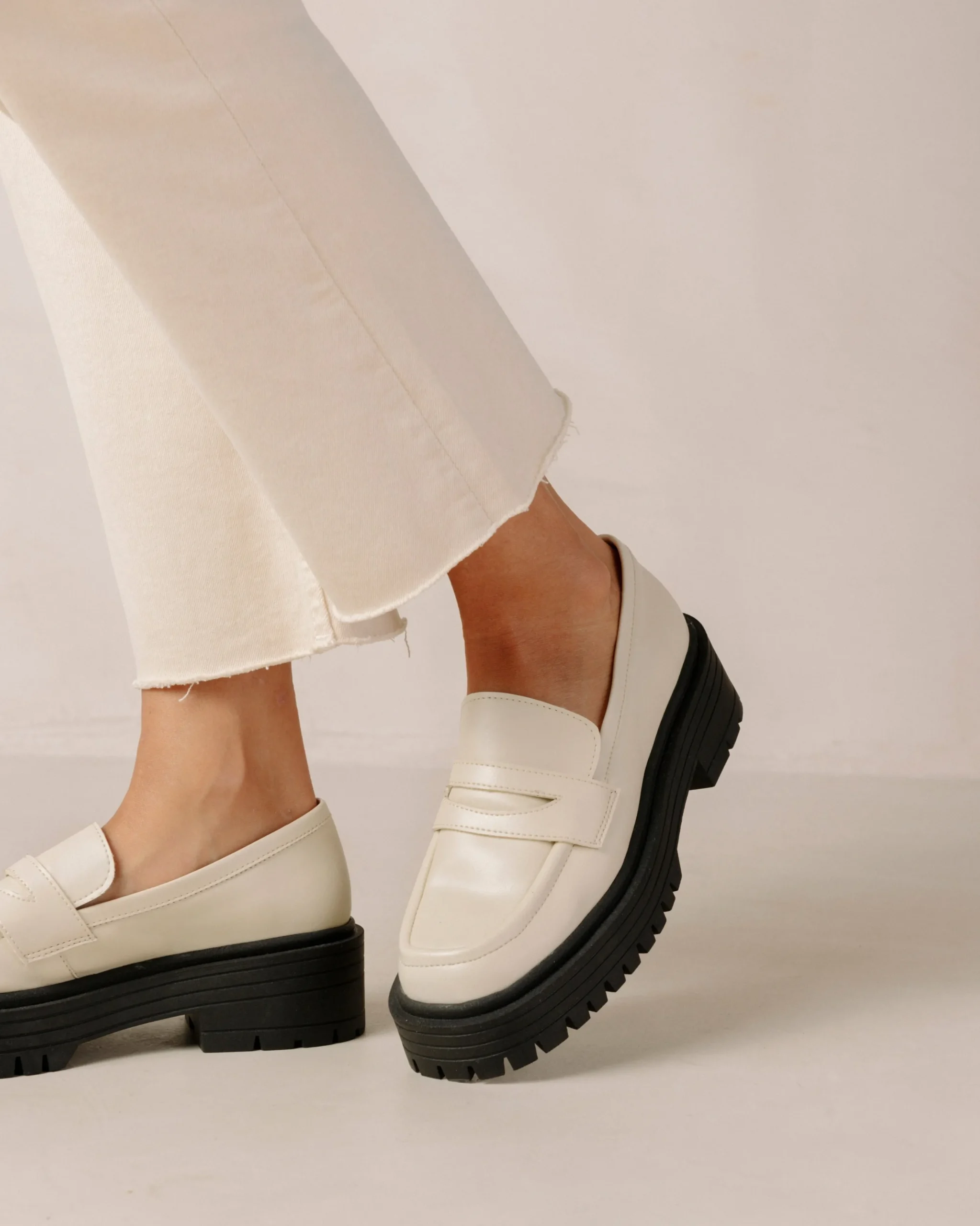 Mask - Mocasín Blanco De Piel Vegana