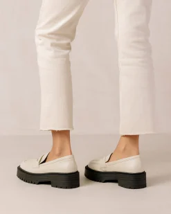 Mask - Mocasín Blanco De Piel Vegana