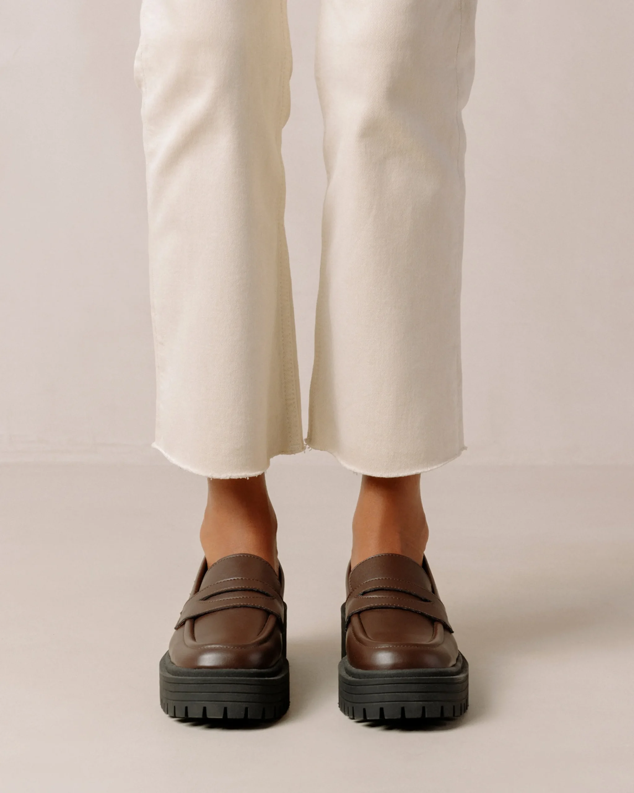 Mask - Mocasín Marrón De Piel Vegana