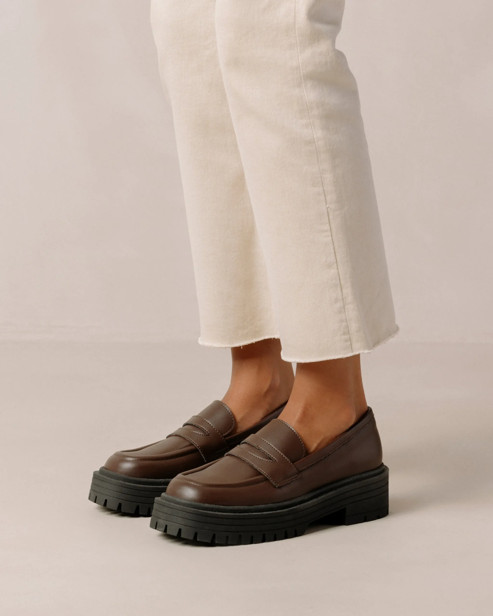 Mask - Mocasín Marrón De Piel Vegana