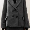Mei - Chaqueta De Lana Gris