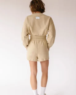 Menina Crop - Jersey De Algodón Beige