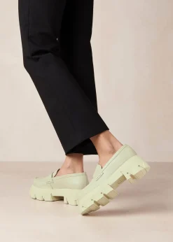 Mocasines De Cuero Verde Apio "Trailblazer"