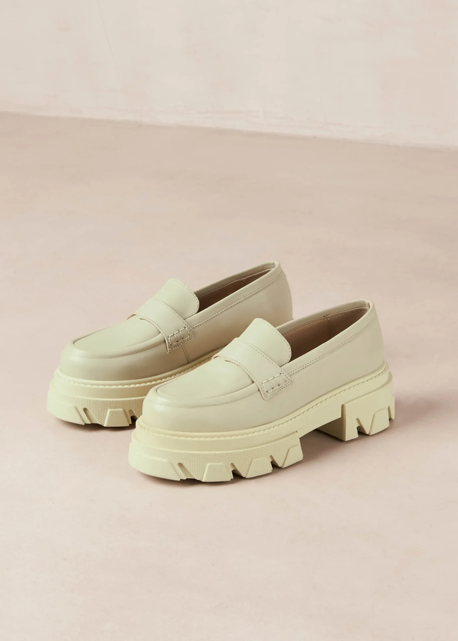 Mocasines De Cuero Verde Apio "Trailblazer"