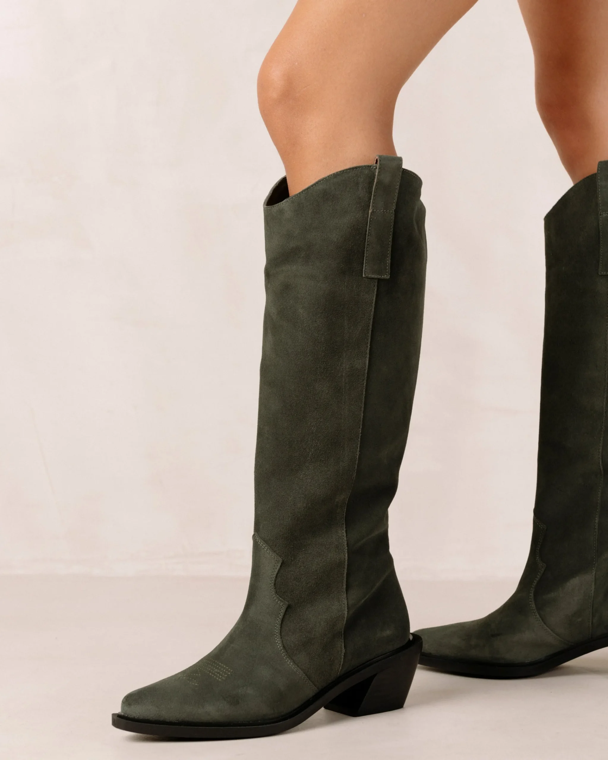 Mount Suede - Botas De Ante Verde