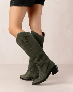 Mount Suede - Botas De Ante Verde