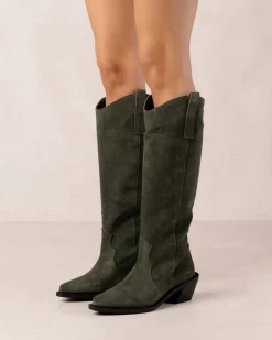 Mount Suede - Botas De Ante Verde
