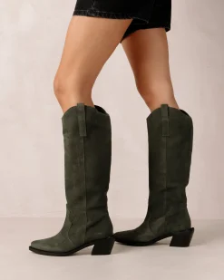 Mount Suede - Botas De Ante Verde
