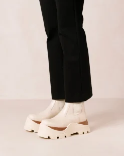 Phoenix Marcona - Botas Blancas De Piel