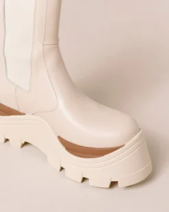 Phoenix Marcona - Botas Blancas De Piel