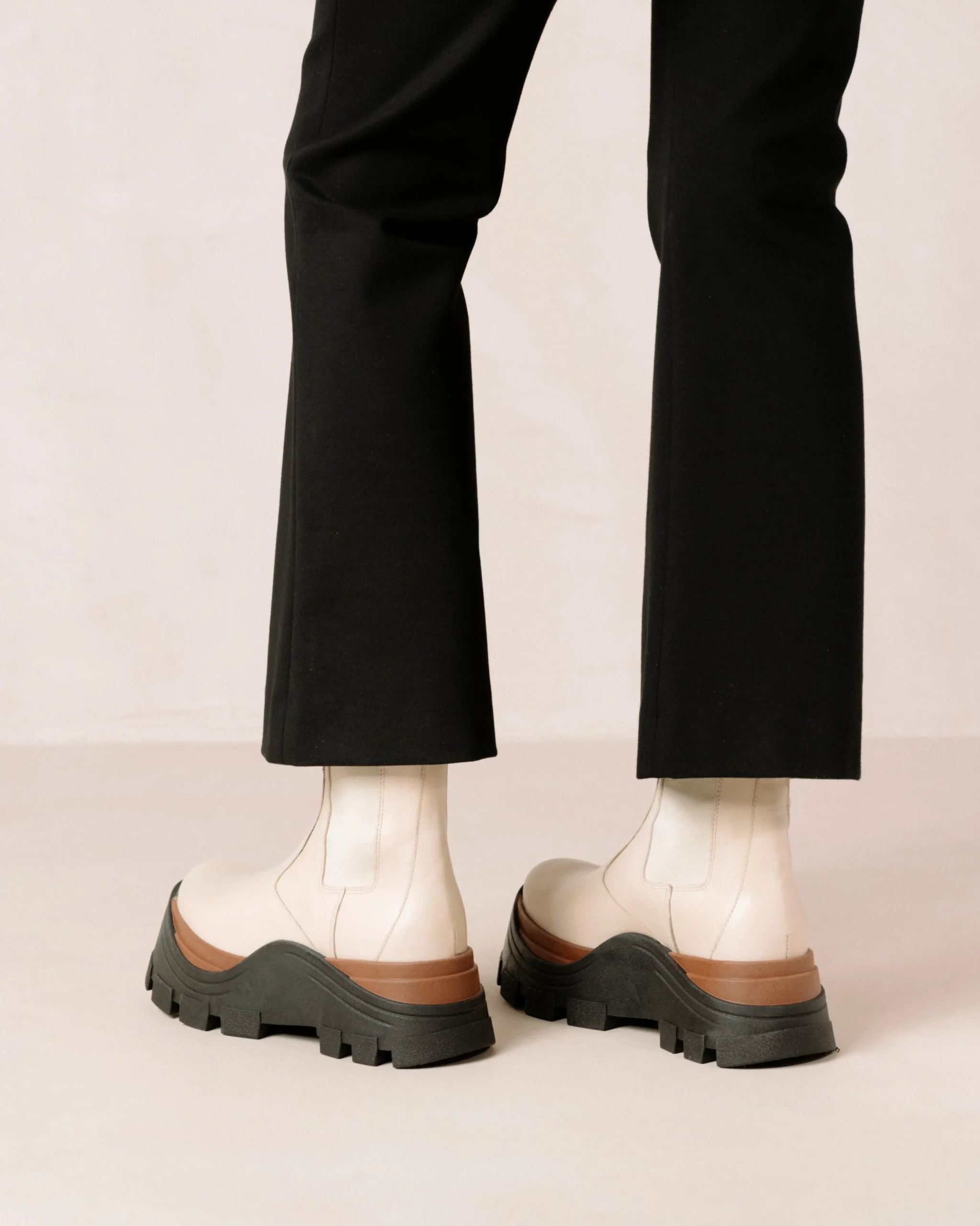 Phoenix Nutty - Botas Blancas De Piel