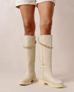 Pier - Botas De Piel Blancas