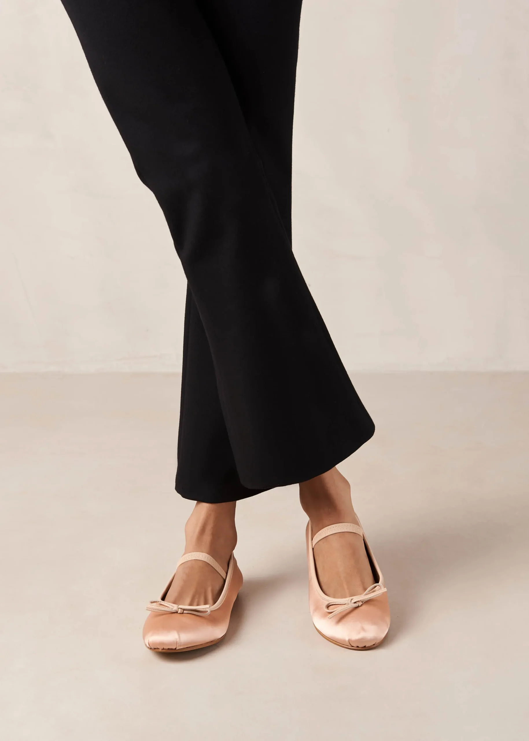 Por Do Sol - Red Leather Ballet Pumps