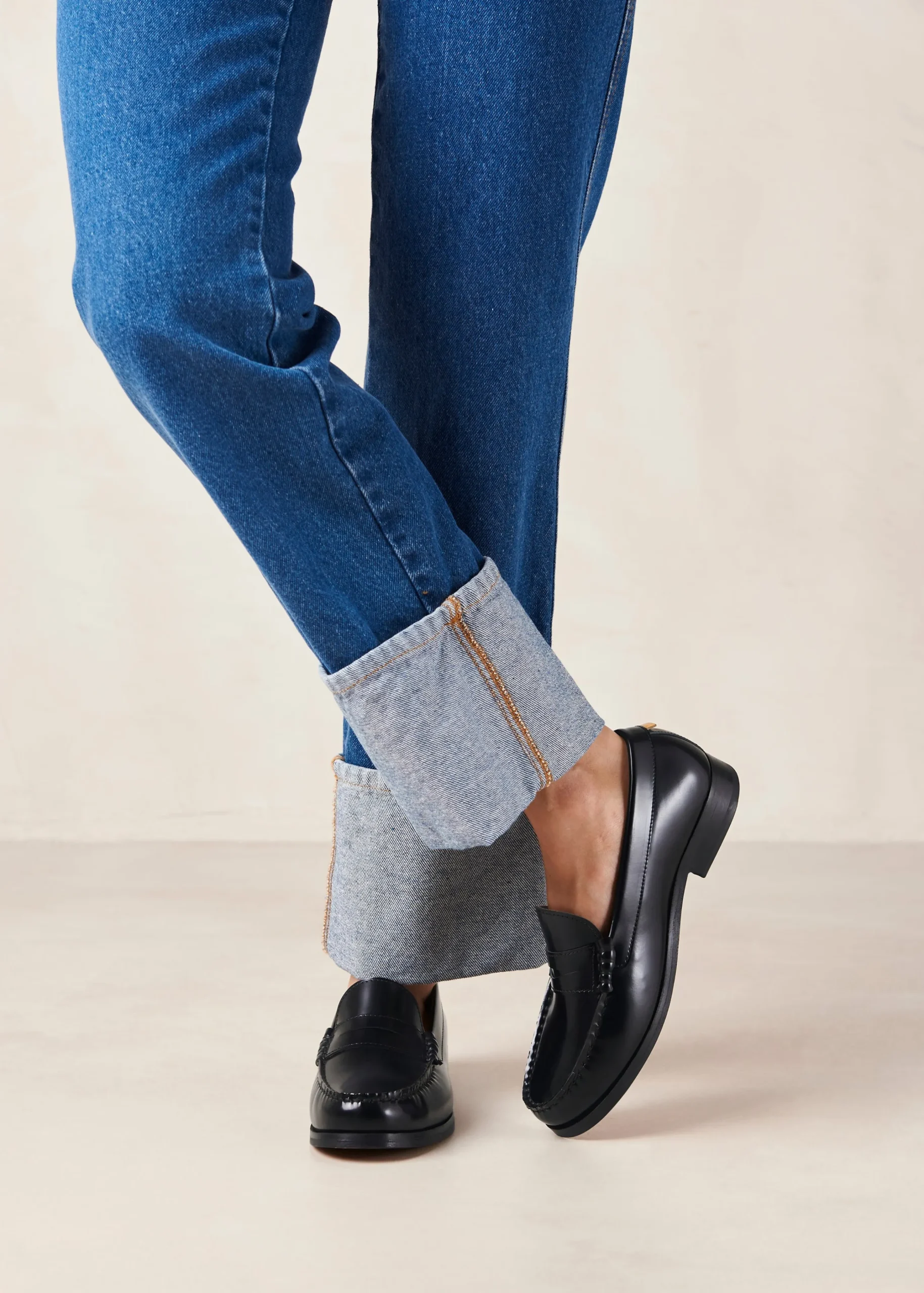Rivet - Mocasines De Cuero Negro