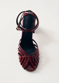 Riya Sandalias De Cuero Negro