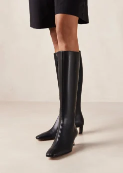Rory - Botas Altas De Cuero Negras
