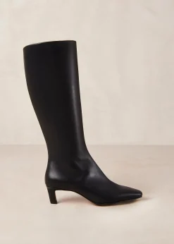 Rory - Botas Altas De Cuero Negras