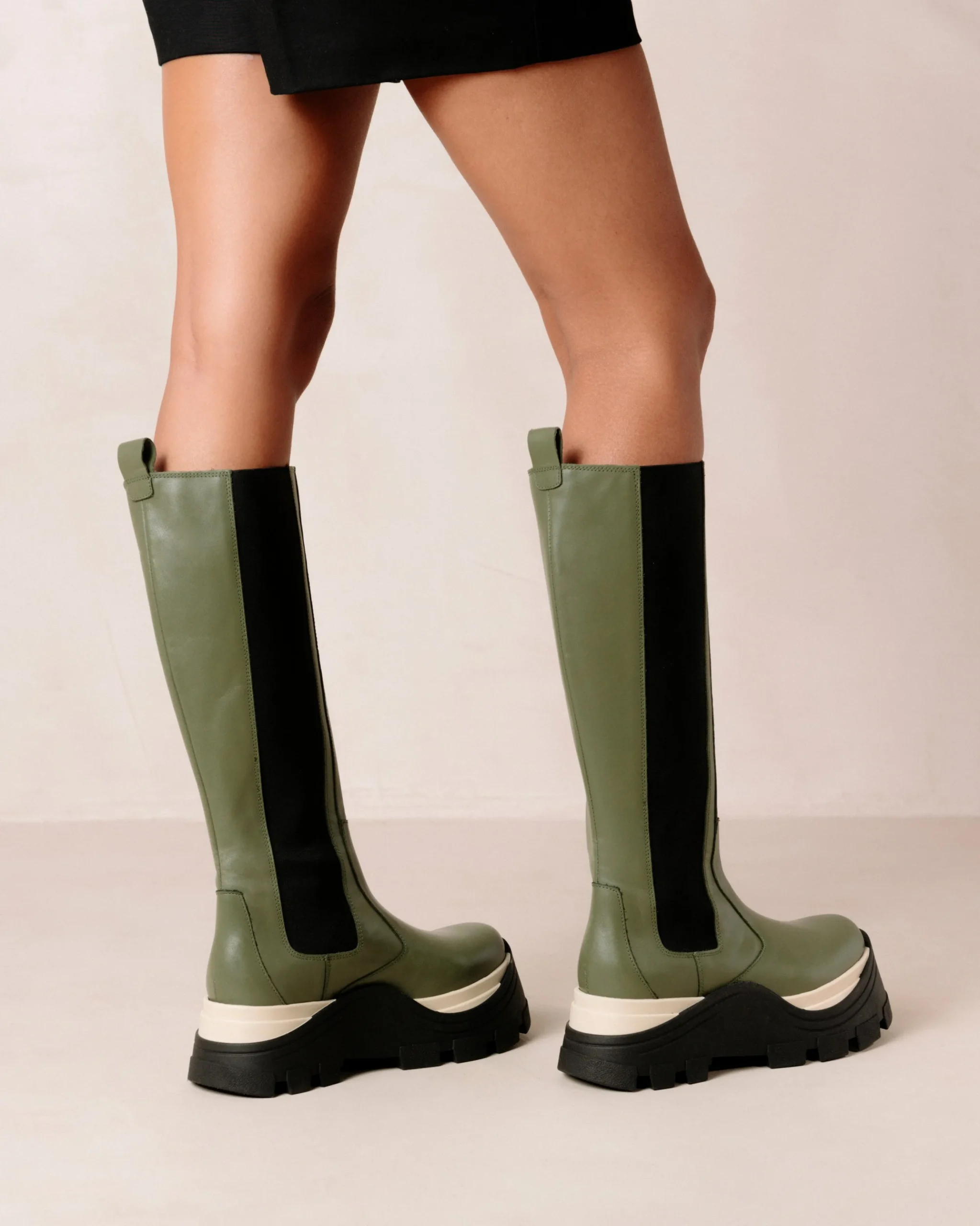 Roxie Chess - Botas Verdes De Piel