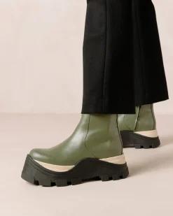 Sapphire Chess - Botas Verdes De Piel