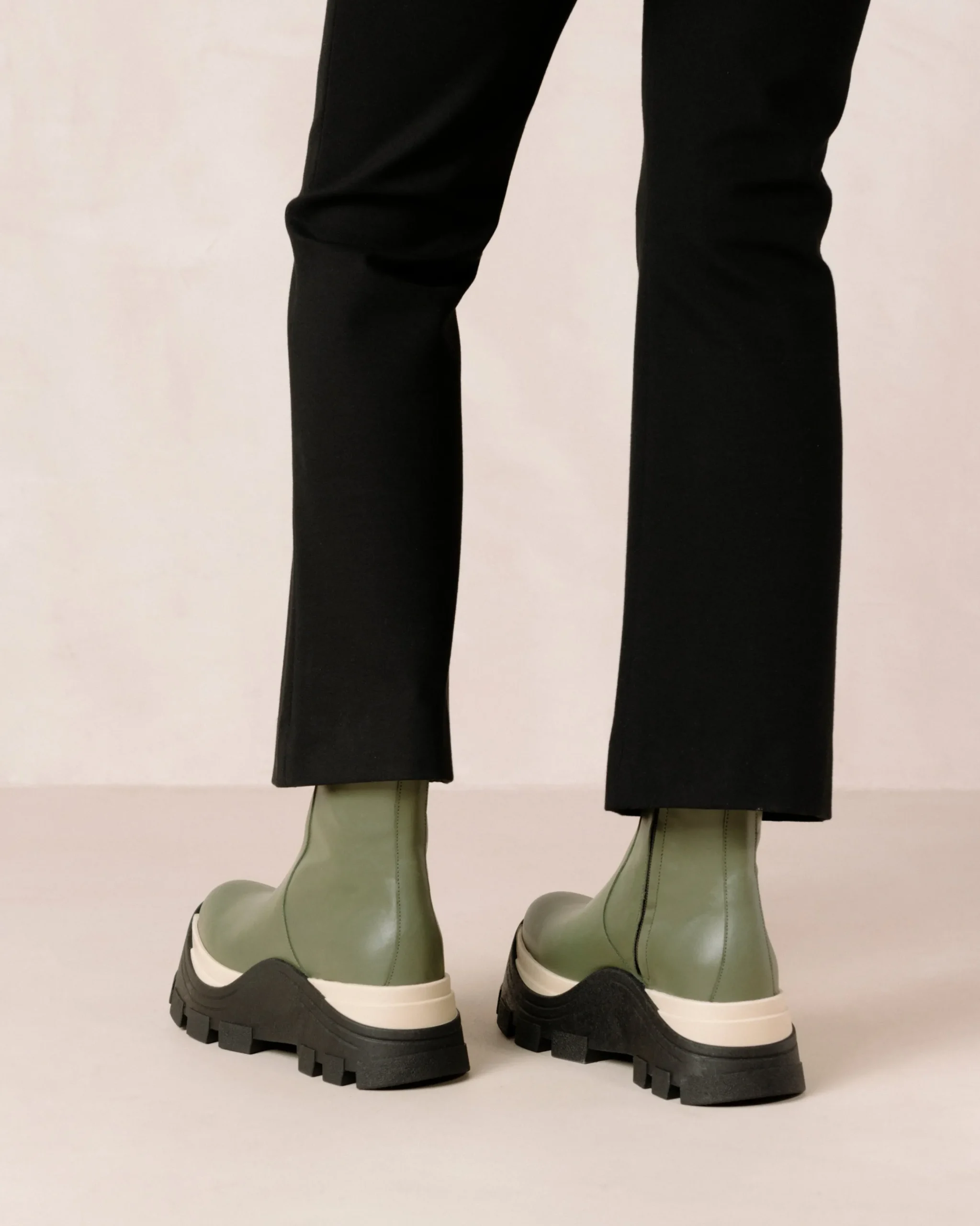 Sapphire Chess - Botas Verdes De Piel