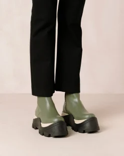 Sapphire Chess - Botas Verdes De Piel