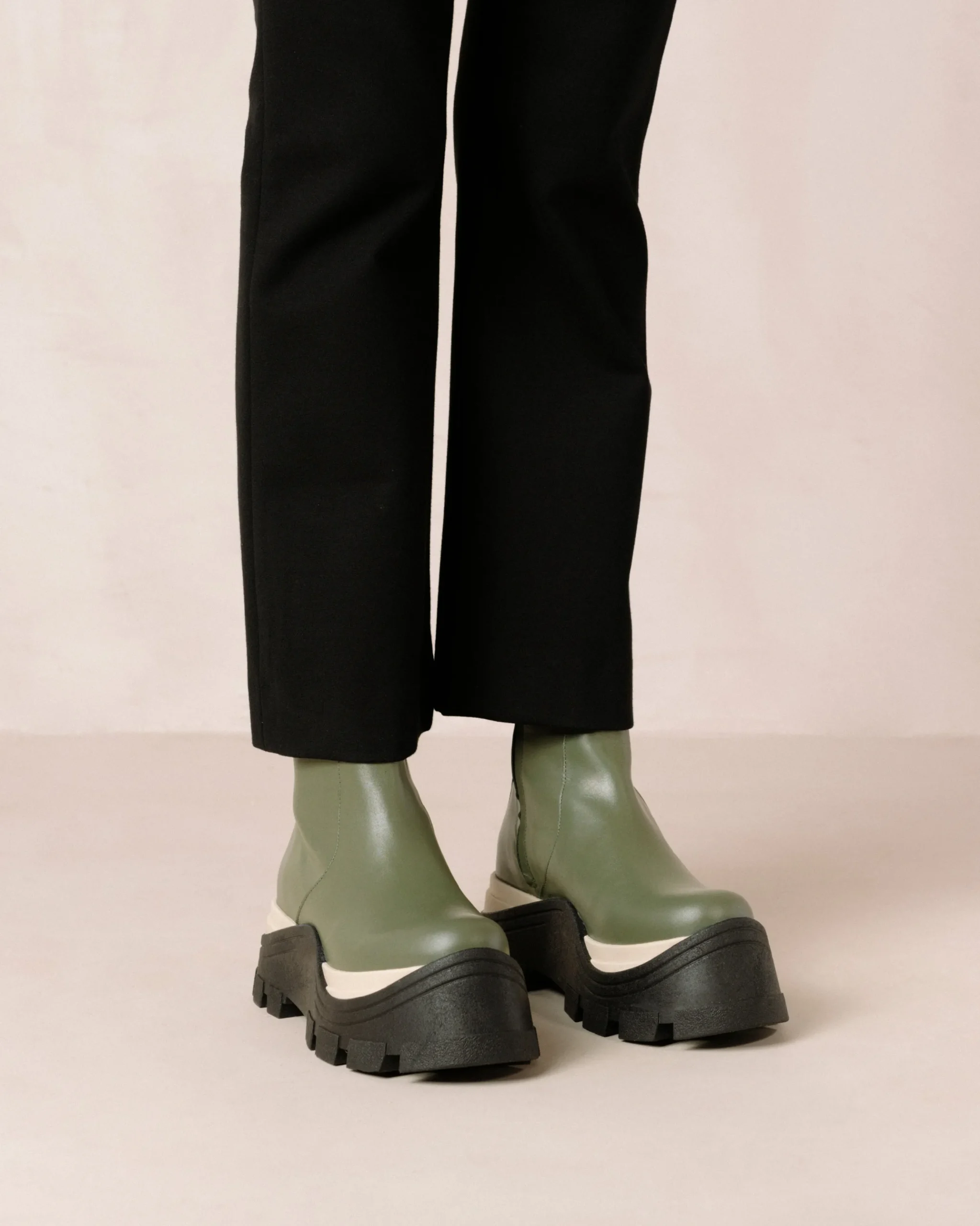 Sapphire Chess - Botas Verdes De Piel