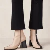South Bicolor - Botas De Piel Negra Y Beige