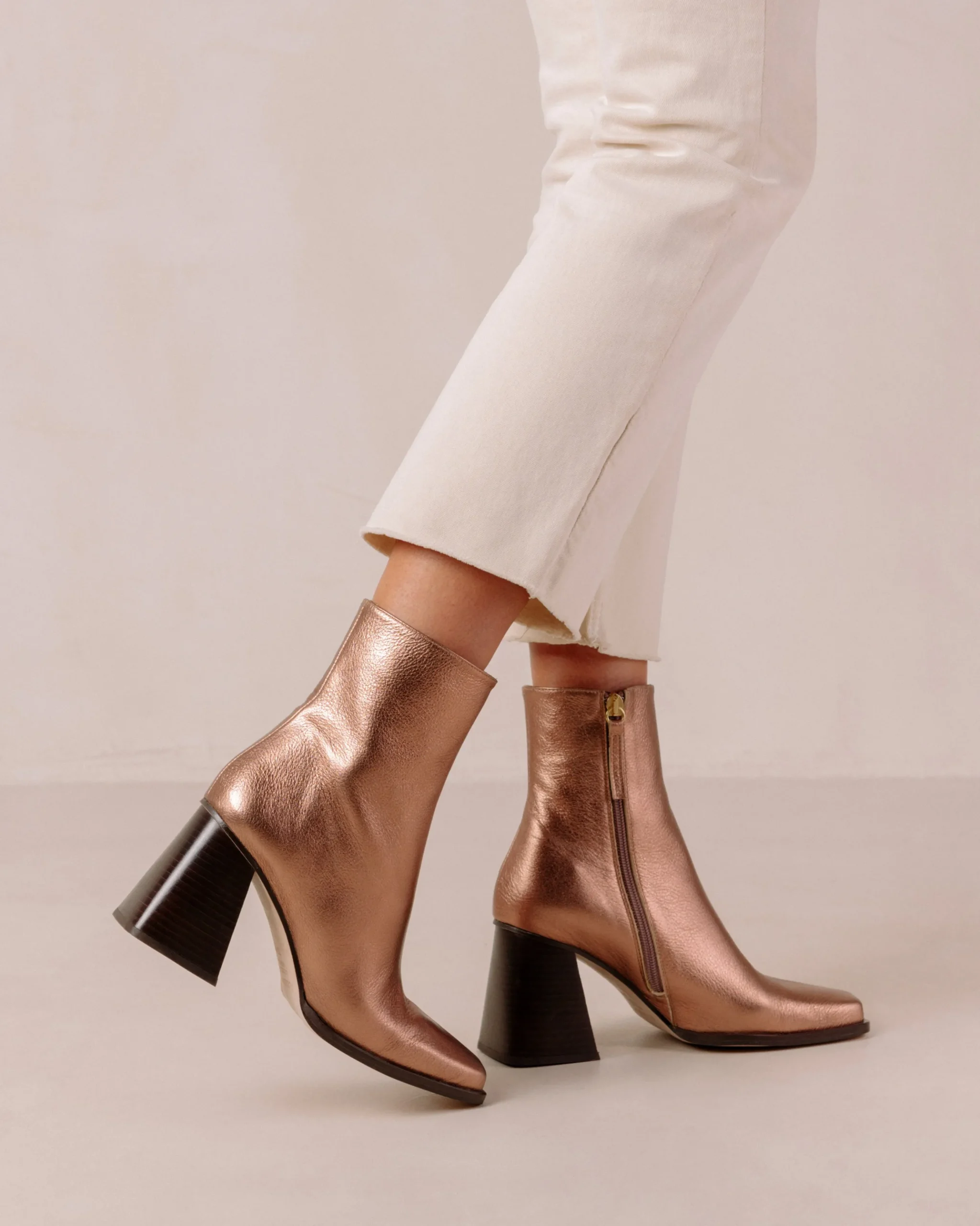 South Shimmer - Botines Metalizados De Piel