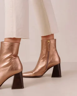 South Shimmer - Botines Metalizados De Piel