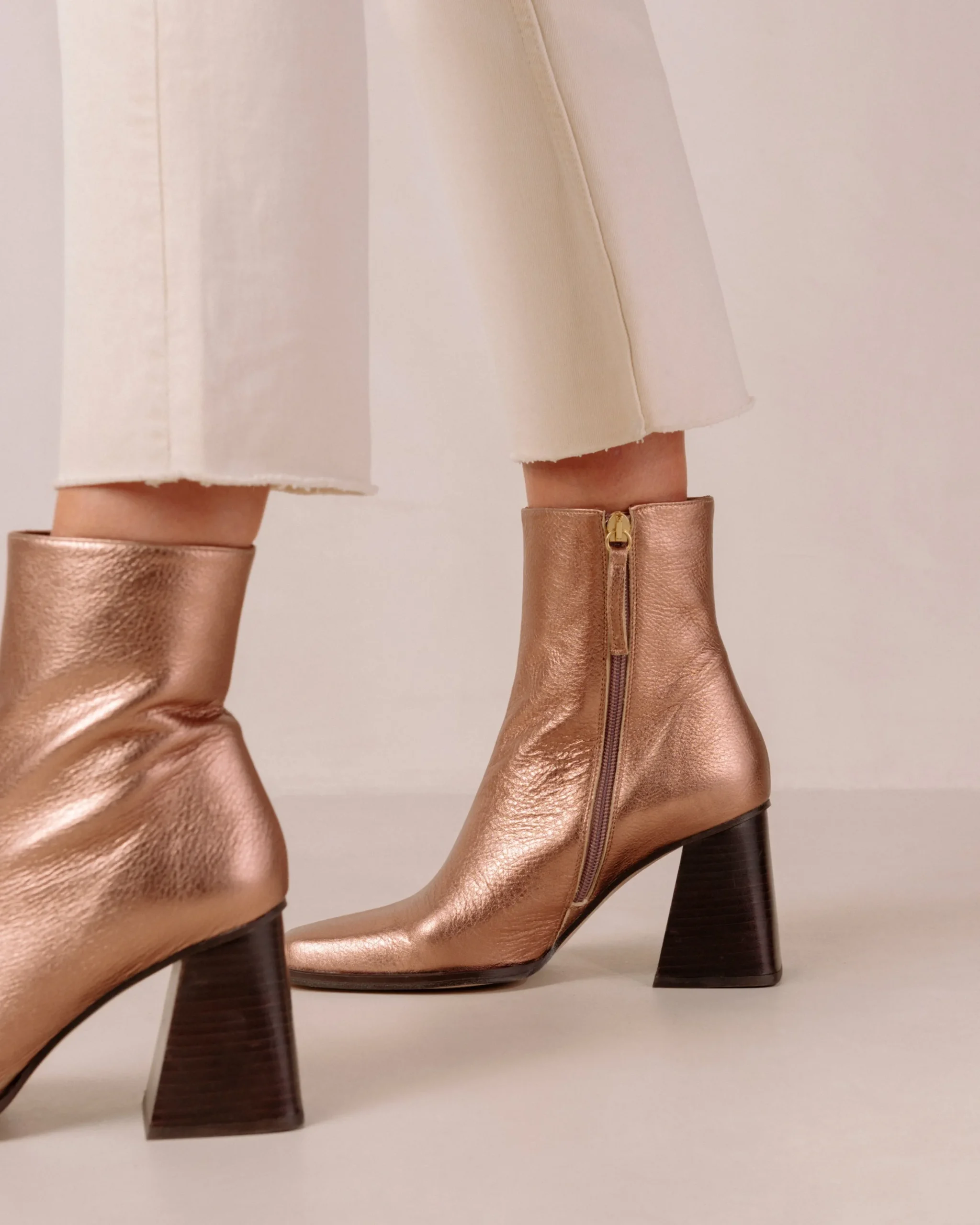 South Shimmer - Botines Metalizados De Piel