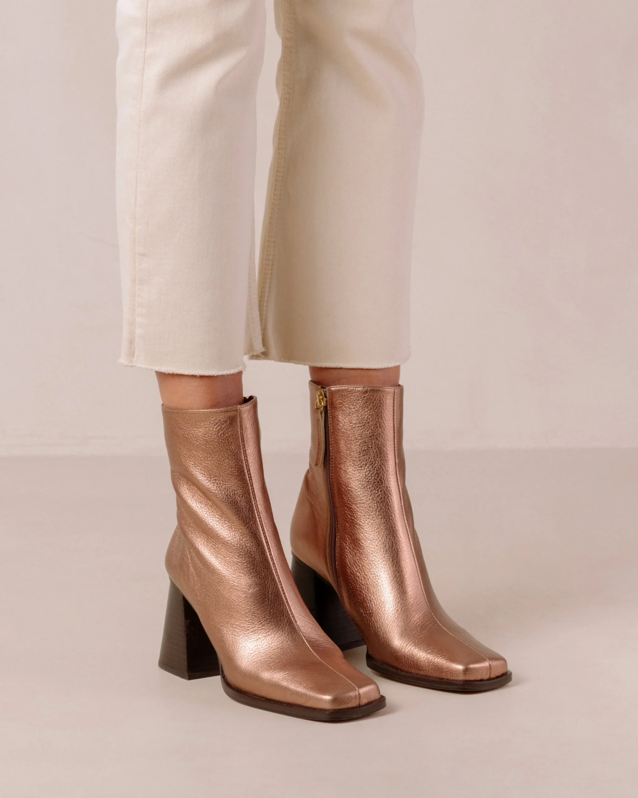 South Shimmer - Botines Metalizados De Piel