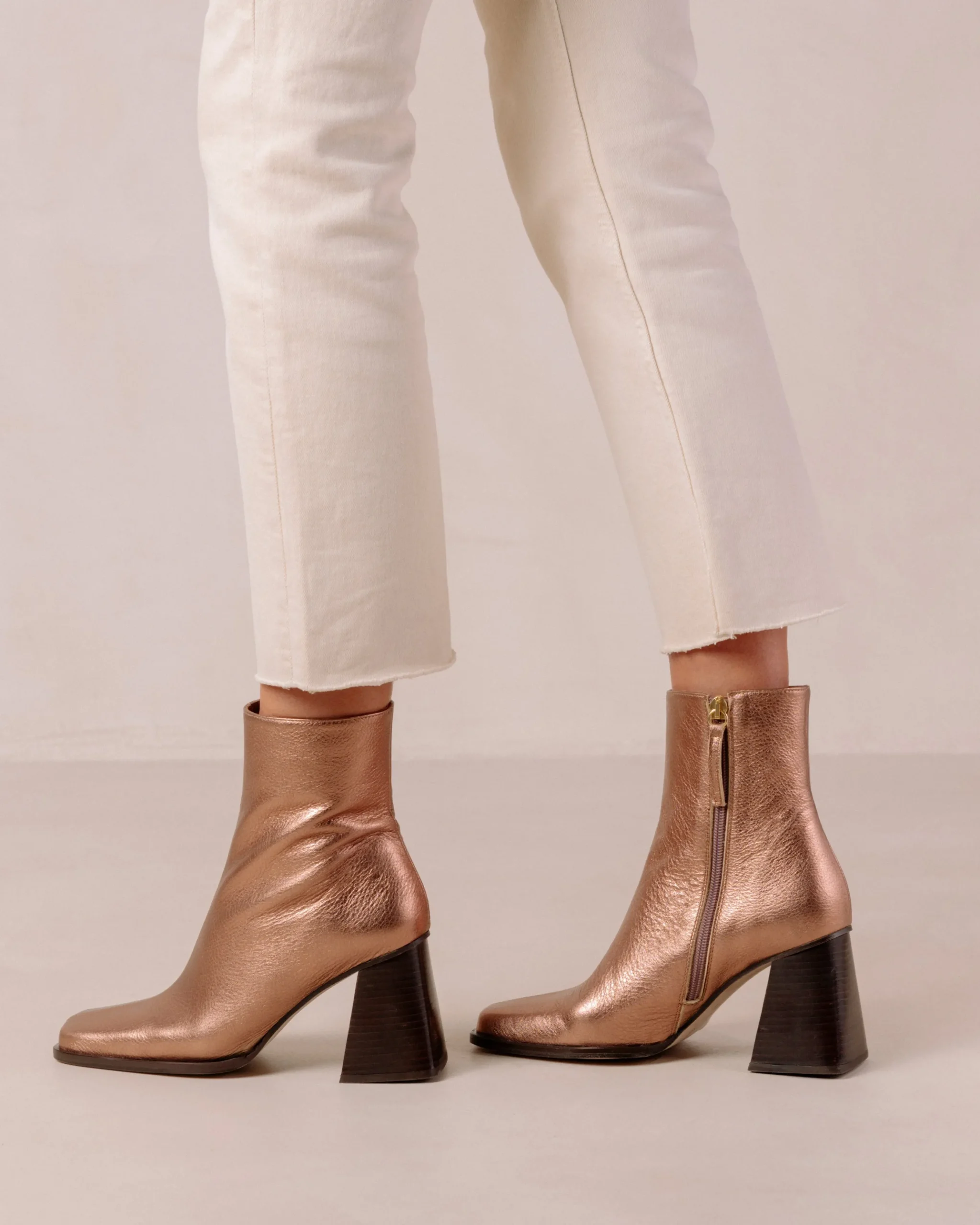 South Shimmer - Botines Metalizados De Piel