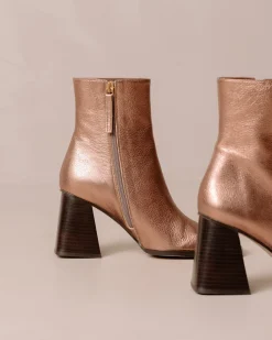 South Shimmer - Botines Metalizados De Piel
