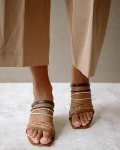 Sunbeam Vintage - Mules De Cuero Marrón