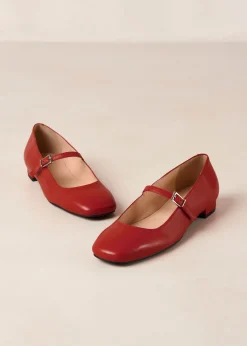 Sway Bailarinas De Cuero Color Crema