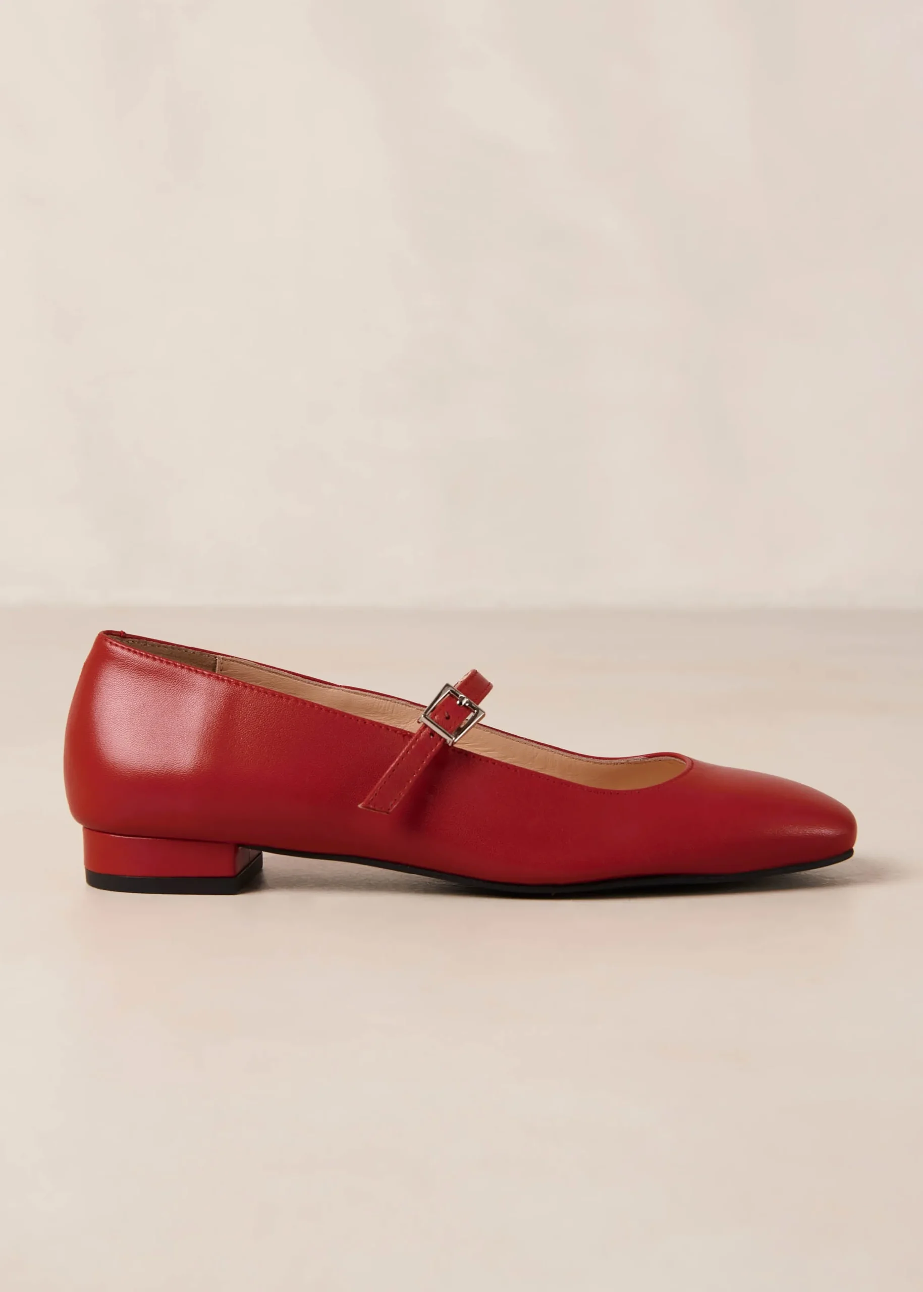 Sway Bailarinas De Cuero Color Crema