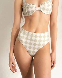 The Pentagon - Braguita De Bikini Nylon Verde Y Blanco